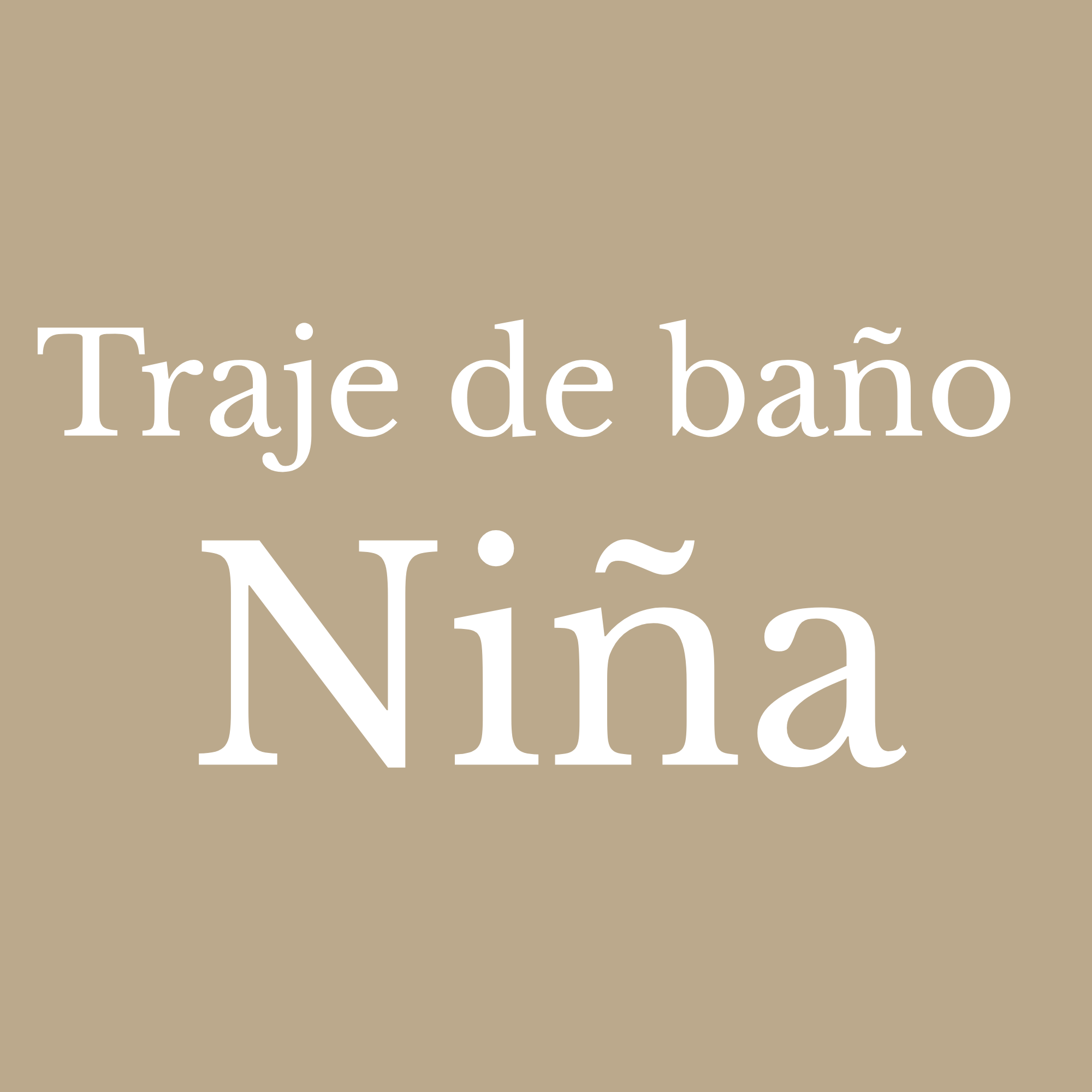 Traje de baño Niña