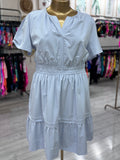 Vestido casual con cintura elástica