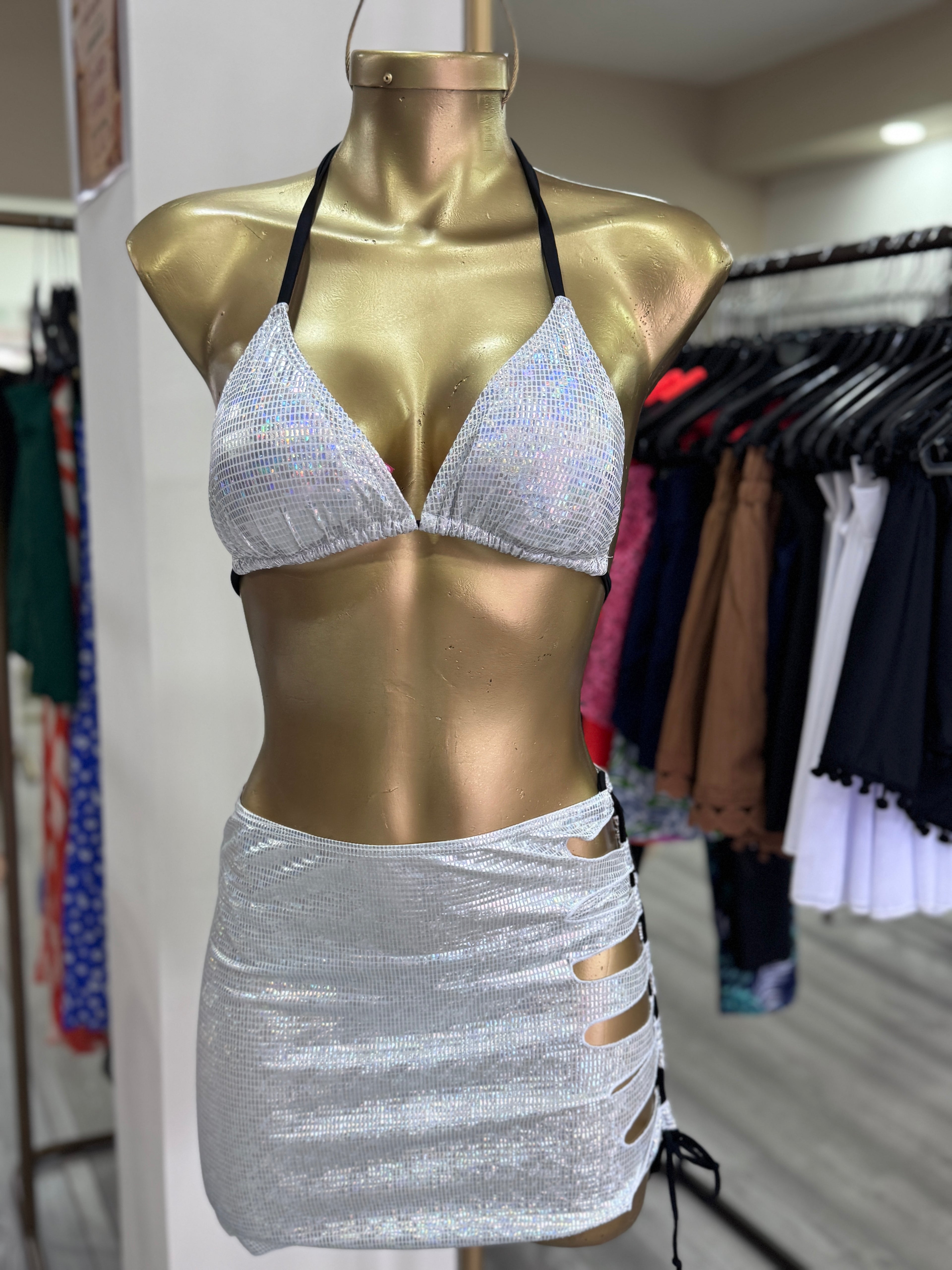 Traje de baño 2 piezas con pareo