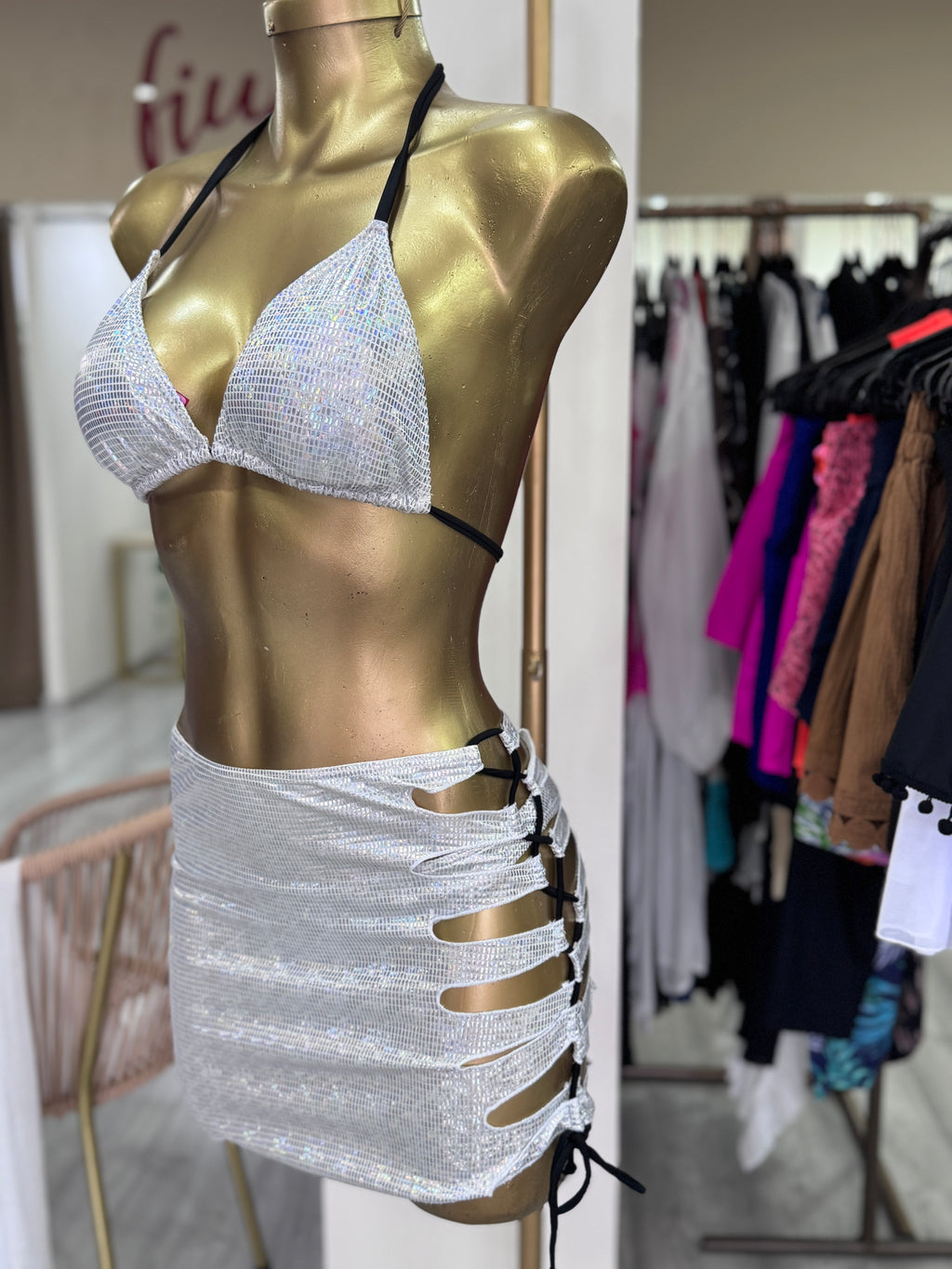 Traje de baño 2 piezas con pareo