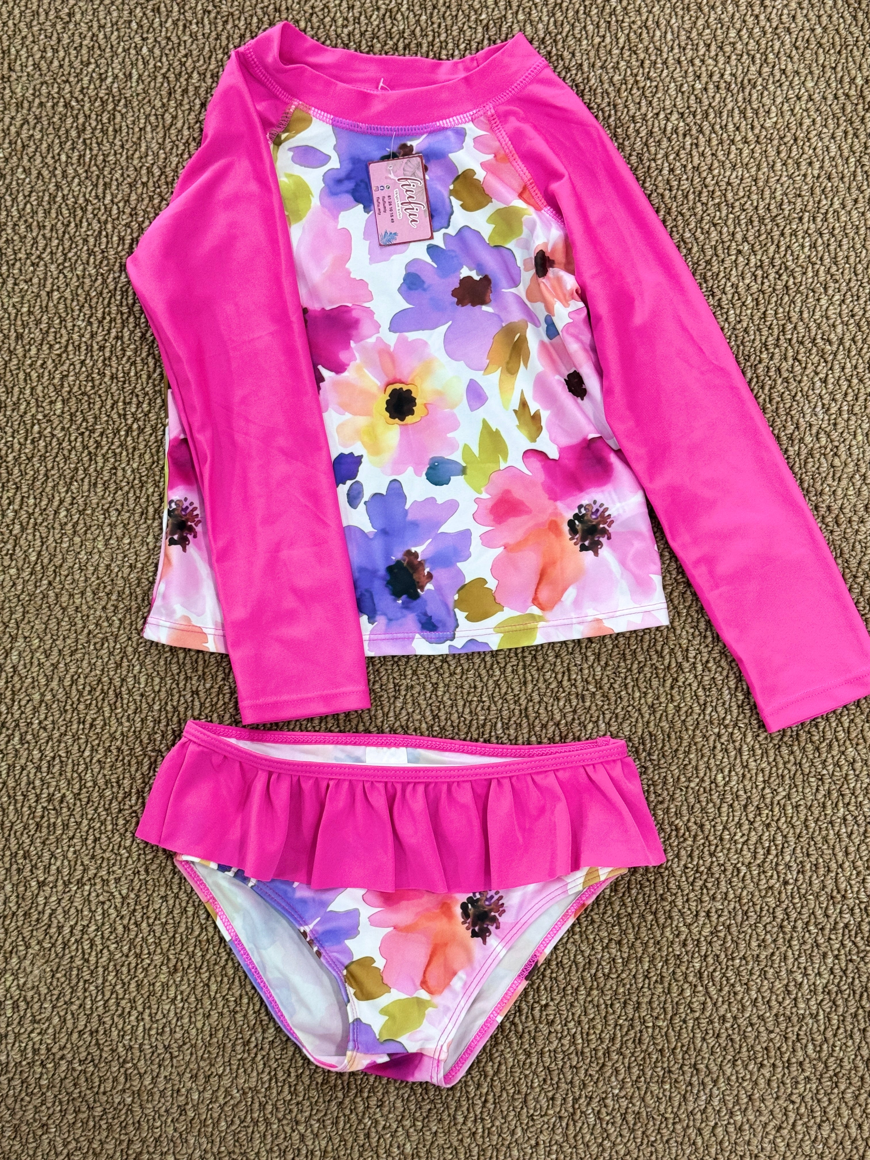 Traje de baño de niña Talla 7Y