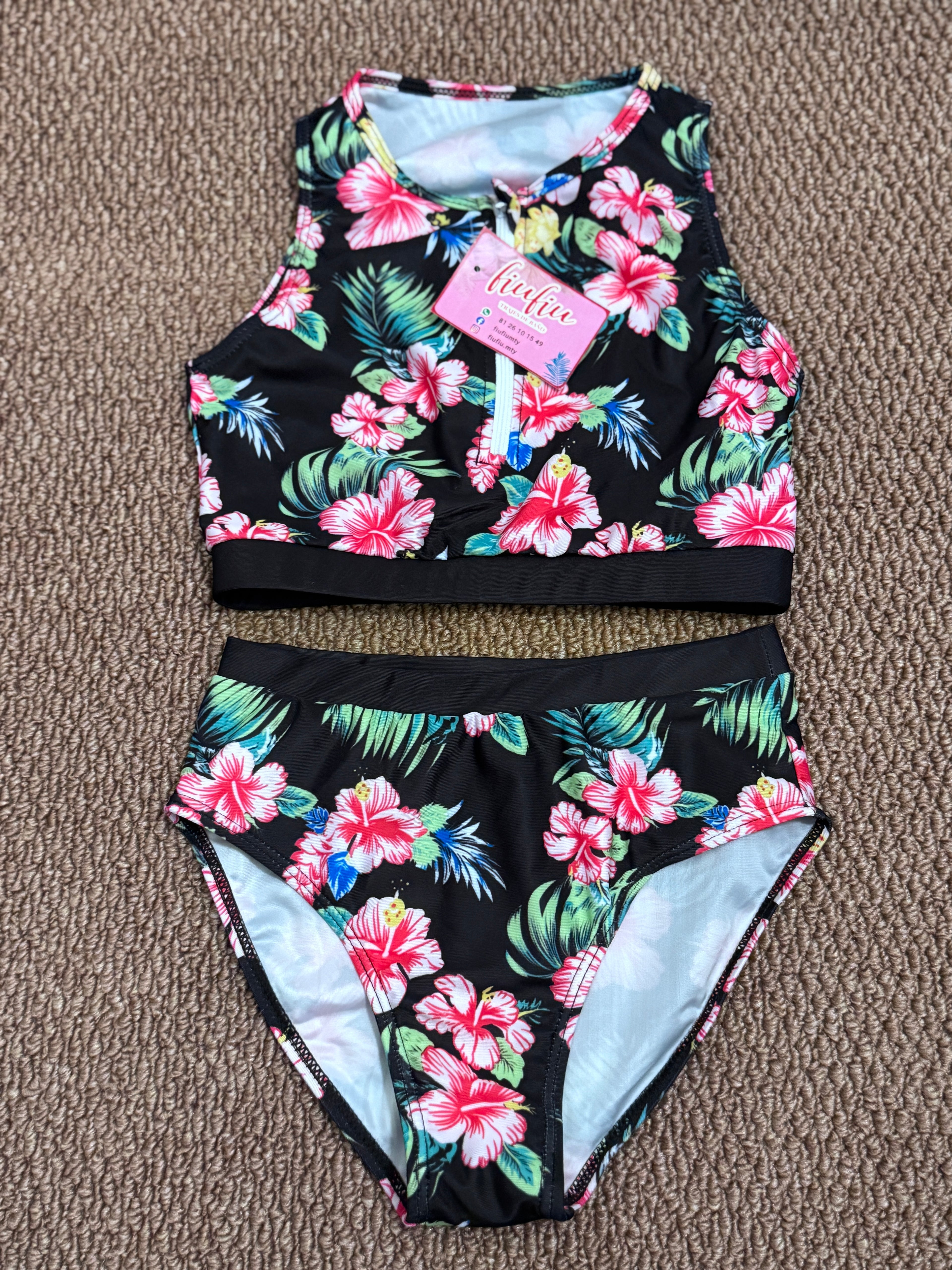 Traje de baño de niña Talla 9