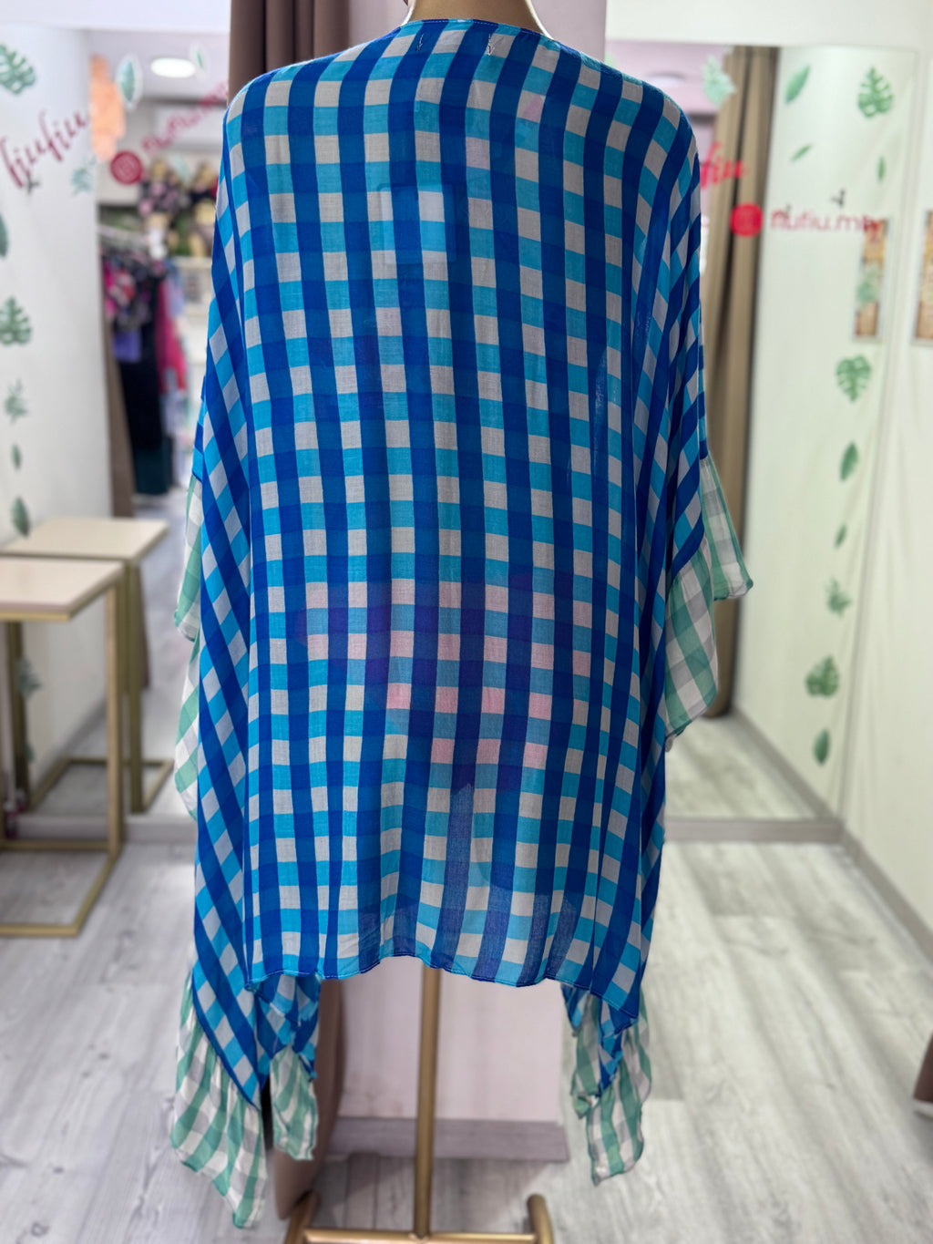 Kimono de cuadros