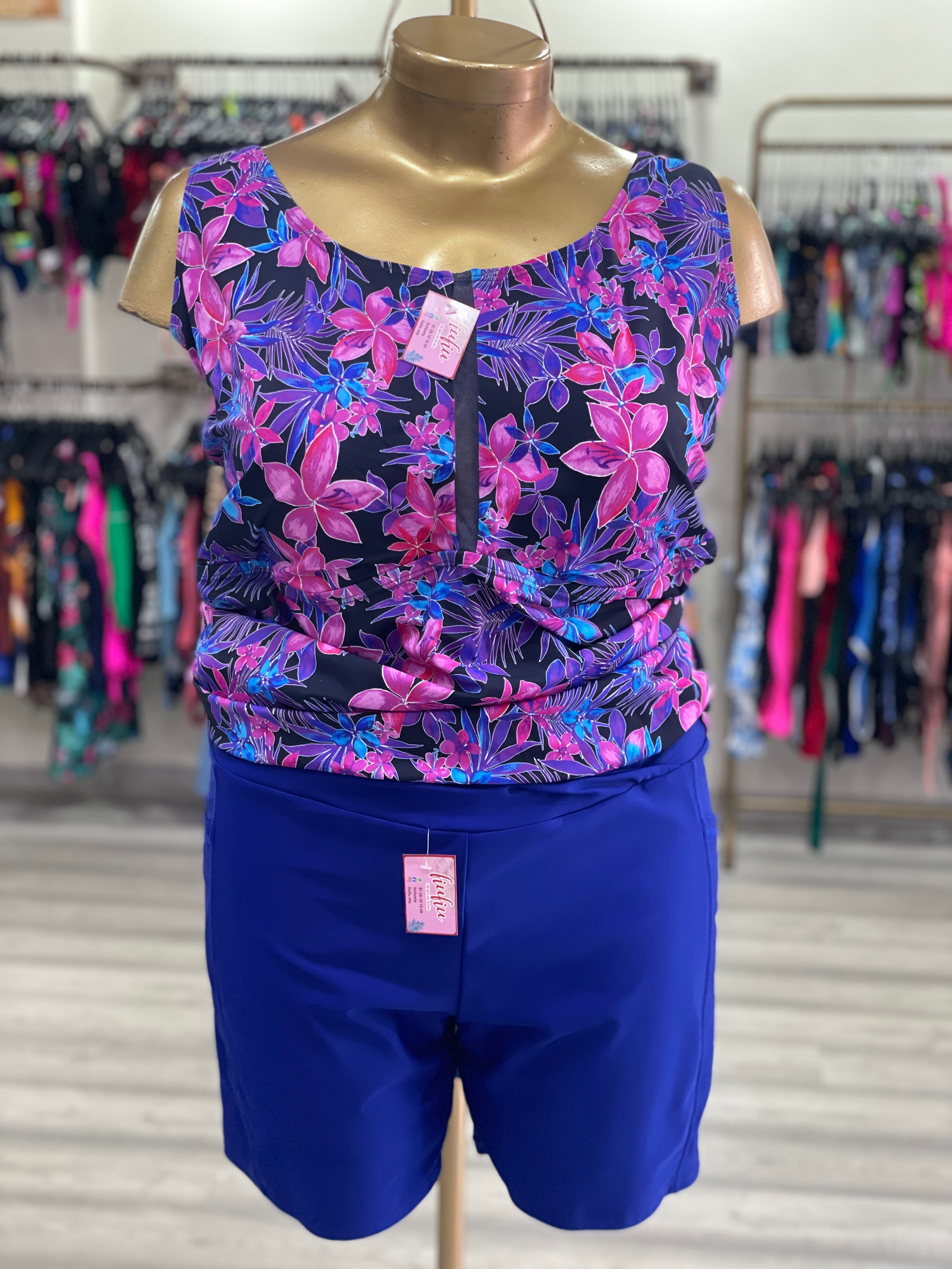 Traje de baño 2 piezas , blusa y short