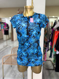 Salida de vestido estampado de hojas